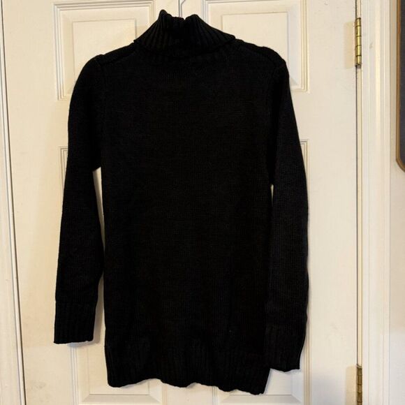 Zenana Black Cable Knit Turtleneck Sweater – NWT, Size M, Cozy Chunky Knit - Picture 2 of 3